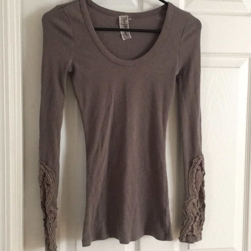 Free People Mocha Crafty Cuff Thermal
